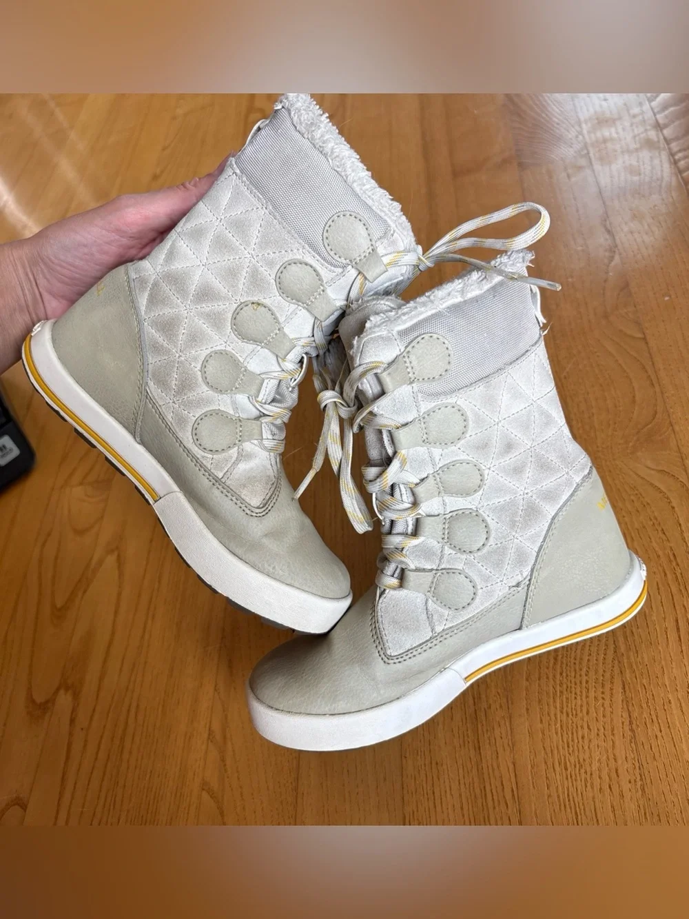 Merrell Kids Heidi Waterproof Winter Snow Boots Gray Navy Size 12